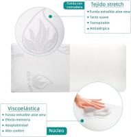 Almohada Viscoelástica Mercury Textil con Aloe Vera y Resistente a ácaros - Adaptación Personalizada - details 7