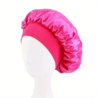 1pc Gorro De Dormir De Seda Suave Para Mujeres Y Hombres Capa De Satén Protección Para Pelo Rizado Estilo Bobeo Duradera No Desliza Todo La Noche - details 7