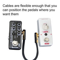 Kit De 6 Piezas De Cable De Audio Antiniebla Para Guitarra 24AWG Cable De Conector De Pedal De Efectos De Guitarra En Forma De T 15 Cm 6 Pulgadas Angulo Recto - details 2