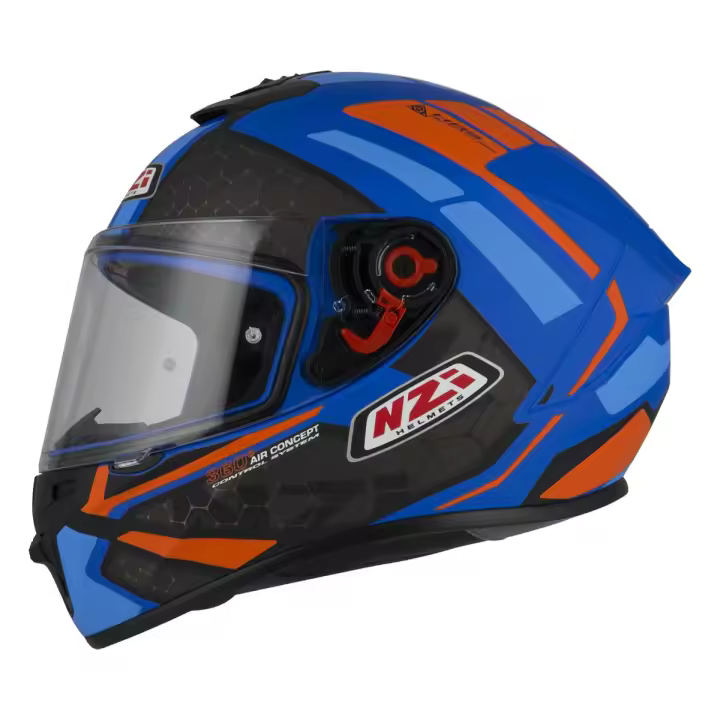 Casco Integral Nzi Trendy Overtaking azul rojo mate - 1