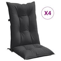vidaXL Cojines silla respaldo alto 4 uds tela 120x50x7 cm Color Antracita melange,  Gris claro melange,  Gris oscuro melange y mas Cojín Decorativo de Asiento Cojines de muebles de salon - details 2