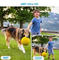 Unilook Camara de Vigilancia 2K con Bateria para Exteriores o Interiores, Camara IP WiFi 100% Inalambrica de 4MP, Vision Nocturna en Color con Foco, Memoria SD/Nube, Sensor de Movimiento PIR, Audio de 2 Vias, WiFi de 2,4 GHz, Push. Color Blanco - details 5