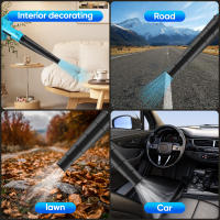 Soplador con pantalla digital, ajuste de velocidad del viento de 5 velocidades, secador de pelo recargable, soplador de polvo para coche pequeño, recolector de polvo para el hogar - details 3
