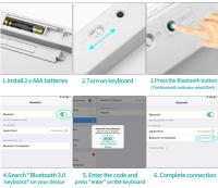 Teclado Bluetooth Universal Nilox NXKB01S - Plata - details 1