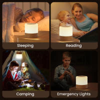 Lámpara De Noche Recargable Con Control Remoto Y Toque LED Mini Lámpara Portátil Para La Mesa De La Habitación Luz Dimmer Para Dormitorios - details 5