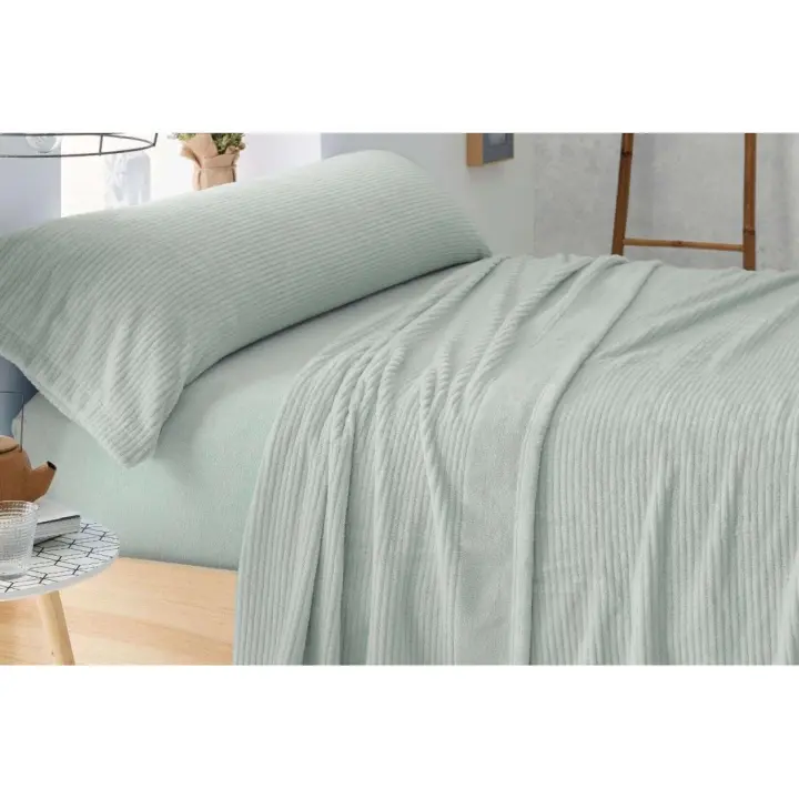 JUEGO DE SÁBANA CORALINA BURRITO BLANCO DISEÑO 965 SALVIA - 1