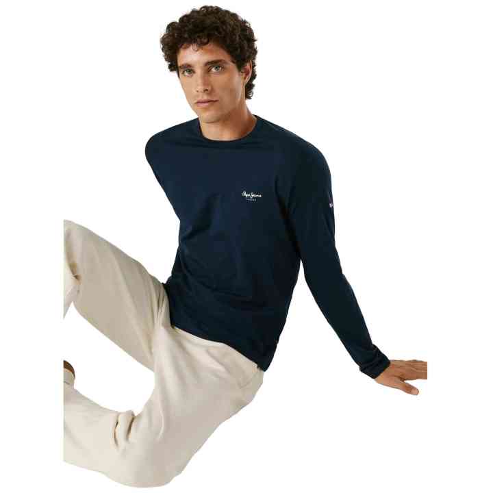 Pepe jeans t-shirt original basic 2 long model in blue