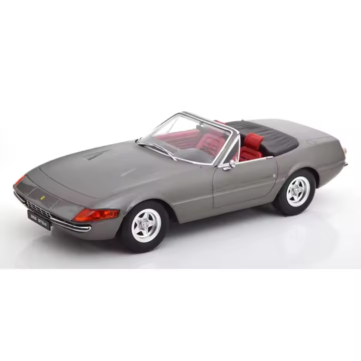 KK Escala 1/18 FERRARI 365 GTB DAYTONA SPYDER SERIE 2 GRIS METALICO 1971 - KKDC180622 - 1