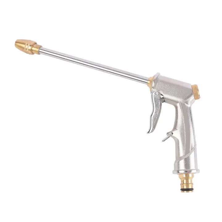 Pistola de Agua de Jardin, Boquilla de pulverización de Alta presión Resistant para Lavado de Autos Riego de Plantas Ducha de Mascotas(Plata) - 1