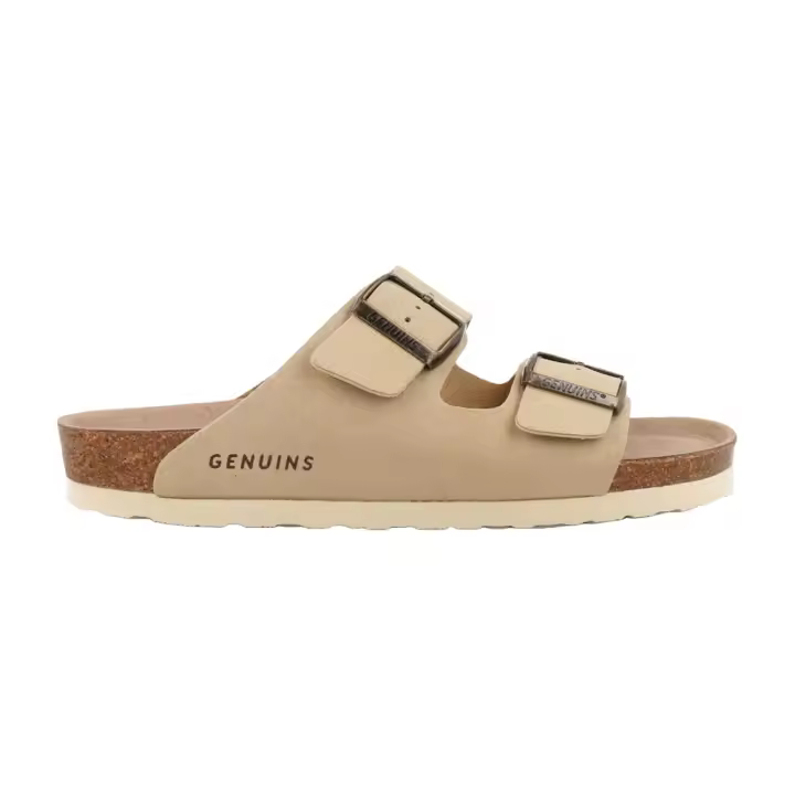 Sandalias Beige Genuins Hawaii Vegan Sand con Planta Anatómica - 1