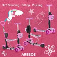Patinete Arebos 3 Ruedas LED-XXL - Asiento Ajustable - Freno de Mano - para Niños - details 9
