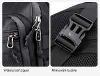 Bolsa De Cintura Para Motocicleta Rhinowalk 3L Estuche De Viaje Para Móvil Con Funda De Cintura Pierna Cadera Bum Negro Gris Verde - details 16