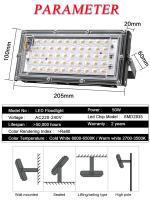 2pcs Luz De Inundación LED 50W IP65 Impermeable Proyector Luz Exterior Lámpara De Calle LED Iluminación Moderna 220V 240V - details 2