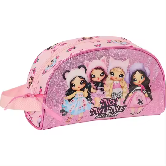SAFTA  NECESER ADAPT. A CARRO NANANA "FABULOUS" - Neceser Material Resistente y Fácil de Limpiar - Neceser porta Objetos Compartimientos con Cremallera - Neceser Diseño Único y Licencia Oficial By NANANA "FABULOUS" - 1