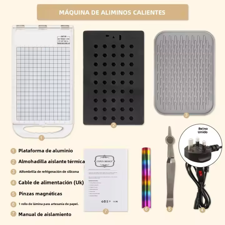 Máquina De Foil Térmico Y Presión Para Manualidades DIY Herramienta De Transferencia De Calor Estampado Embossing Para Papeles Y Cuero Hacer Tarjetas Y Scrapbooking - 1