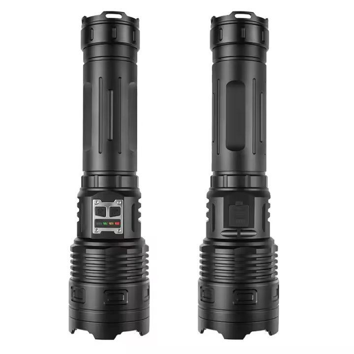Nueva linterna láser blanca de 50 W + interruptor dual COBLED de alta potencia para exteriores, larga duración, luz fuerte y alto brillo. - 1