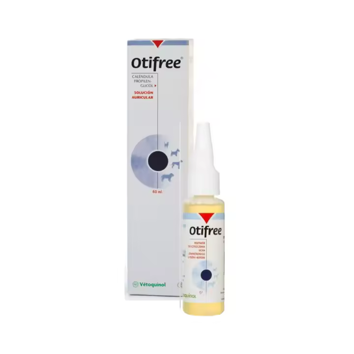 VETOQUINOL - Otifree - Limpieza Auricular del Oído externo en Perros y Gatos - 1