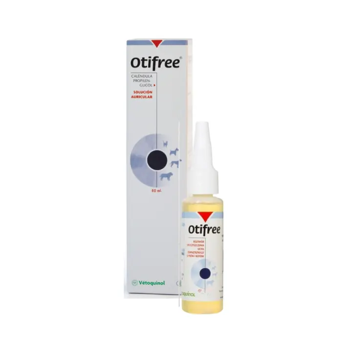 VETOQUINOL - Otifree - Limpieza Auricular del Oído externo en Perros y Gatos - 1