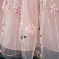 Vestido De Princesa Para Bebé Niña Verano Con Encaje Floral Vestido Corto Para Fiesta De Cumpleaños Ropa De Niña - details 5
