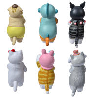 Figura De Anime Miniatura Mfusand Shark Cat Cos Sanrio En Caja Sorpresa Ornamento De Animal Fruta Juguetes Para Niños Regalo De Cumpleaños - details 5