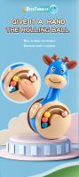 Juguete Educativo Para Bebés Sliding Deer Rattle Tumbler Nuevos Mordedor Tejedor Infantil Campana De Mano Juguete Móvil Squeaky Roly-Poly - details 6