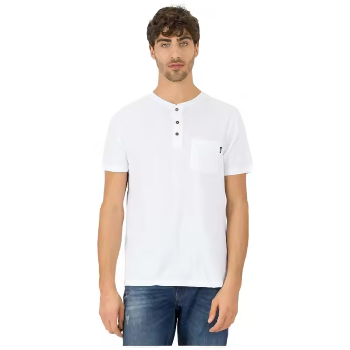 Camiseta de Manga Corta Tiffosi Brian para hombre en color blanco - 1