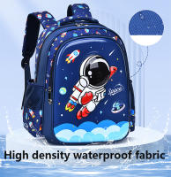 Mochila Infantil Astronauta 3D Cartoon Hombro Niño Escuela Impermeable Bolsa Escolar Estilo Moda Cinturón De Alivio De Presión - details 2