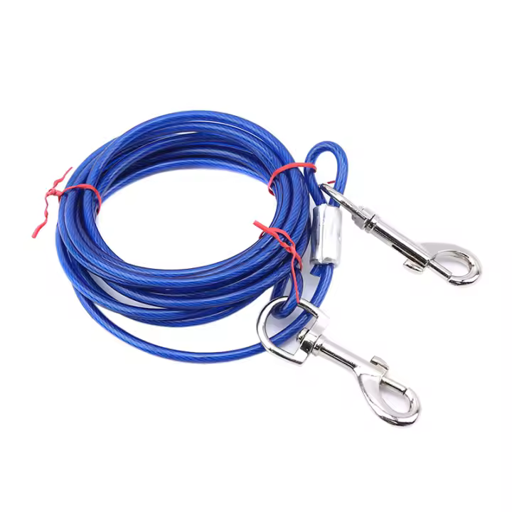 Cadena De Acero Inoxidable Para Perros 5mm*3m Resistente Y Duradera Con Anillos De Metal En Ambas Terminales Correa Para Mascotas - 1