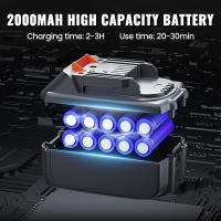 350 RPM Motoazada eléctrica con motor, mini motocultor de 550 W, azada de jardín, cultivador, ancho de trabajo de 30 cm y potente batería de iones de litio de 2000 mAh para Makita 21 V - details 7