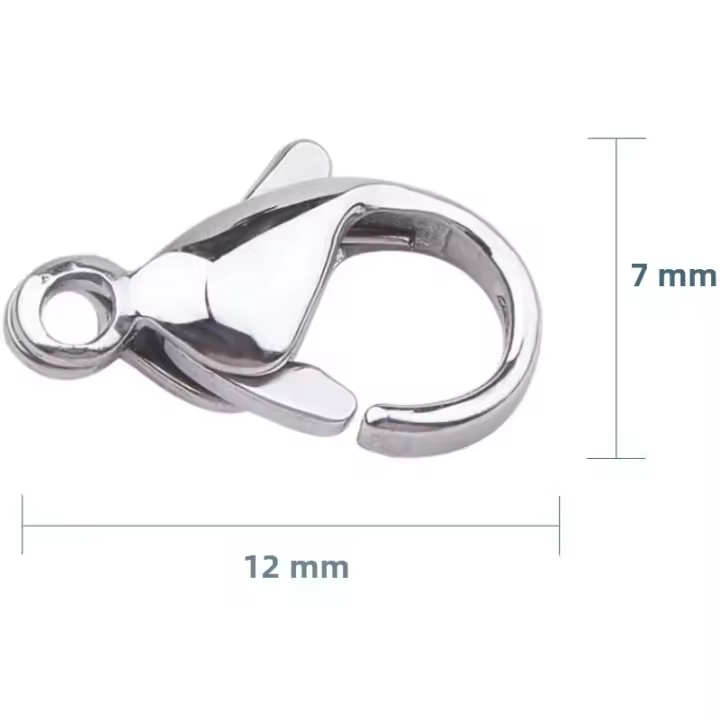 100pcs Abrazaderas De Langosta De Acero Inoxidable 304 Para Joyería Cierre De Collares Pulseras Herramientas De Artesanía - 1