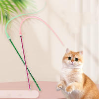 Juguete Interactivo Para Gatos Simulador Cola De Ratón Con Cabeza De Silicona Divertido Palillo Para Divertir Y Ejercitar a Los Gatos Y Gatitos - details 5