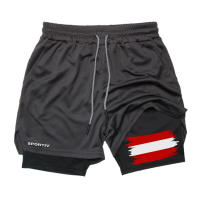 Shorts De Entrenamiento Para Hombre Con Estampado De Bandera 2 En 1 Quick Dry Con Bolsillo Para Teléfono Y Anillo Para Toalla Deportiva Y Running - details 18