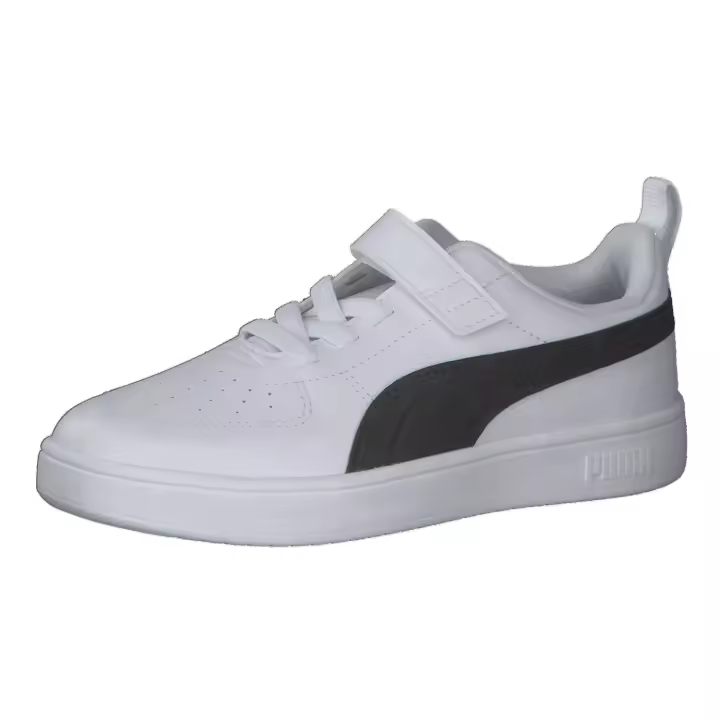 ZAPATILLAS PUMA, MODELO TENNIS, BLANCO Y NEGRO, NIÑOS - 1