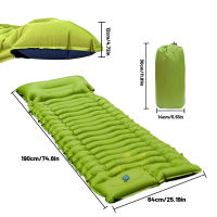 Colchoneta de dormir para camping, ultraligera con almohada con bomba de pie incorporada, almohadillas de dormir inflables compactadas para acampar, mochileros, senderismo, Viajes - details 3