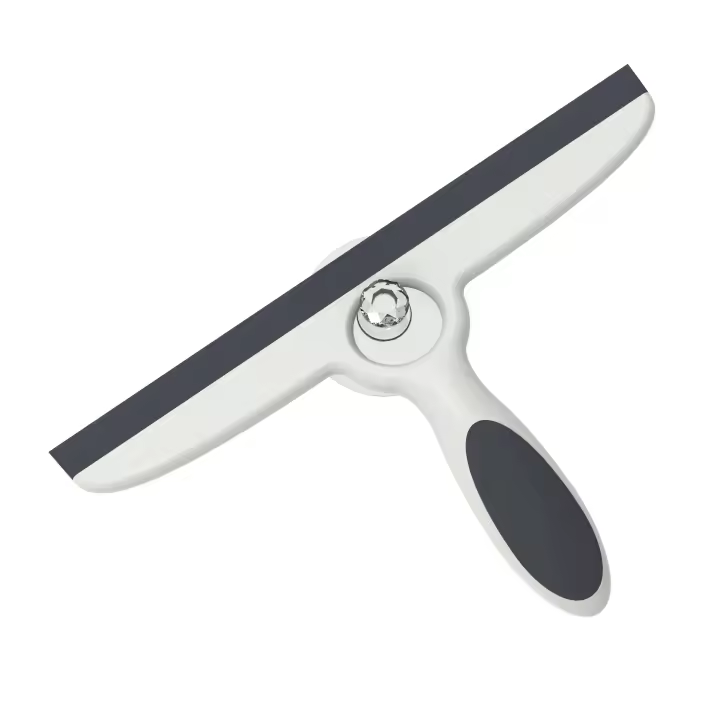 EHOMGUI Limpia Vidrio Con Mango De Silicona Herramienta De Limpieza Para Baño Y Espejos Con Gancho Adhesivo Para Limpieza De Ventanas - 1