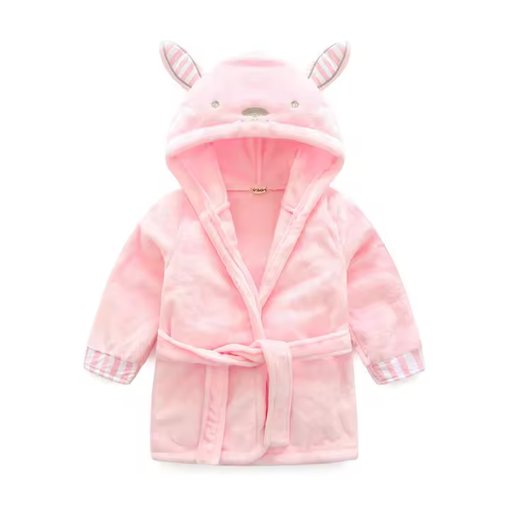 Abrigo Unisex para Bebé con Cara de Animal de Felpa, 0-9 meses, 100 cm - 1