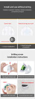 1-20PCs Luz De Pared Solar Con 6 LED Para Exterior Impermeable Luces De Energía Para Decoración Del Jardín Y Escalera Moderno ABS Fuente De Alimentación Solar - details 1