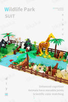 Juguetes De Bloques Compatibles MOC Zoo Animales Para Niños Regalo Montessori Set De Bloques Clásicos Ciudad Amigos Animales Salvajes Bloques De Construcción Para Niñas Y Niños - details 0