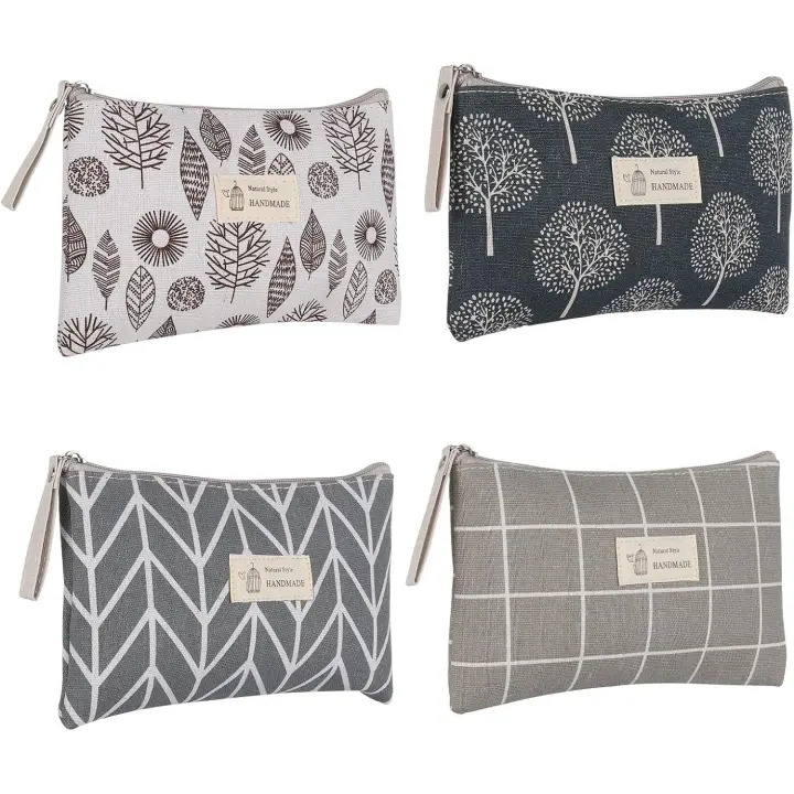Bolsa de cosméticos impermeable para mujer, Mini bolsos para mujer,4 Piezas,para el día a Día, Escuela, Viajes - 1