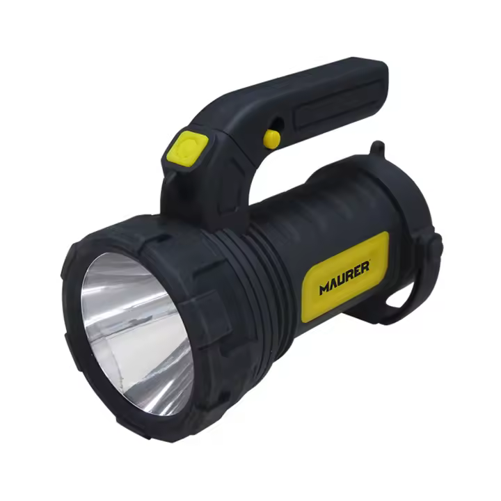 MAURER Linterna LED De Mano Multifunción Con Asa A Pilas (3 AA) 200 Lumenes 3 Posiciones - 1