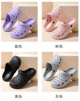Zapatillas De Casa Para Mujer Casual Jardín Clogs Exterior Zapatos De Amplio Toque Para Damas Y Señores Antideslizantes Interior Y Exterior - details 12