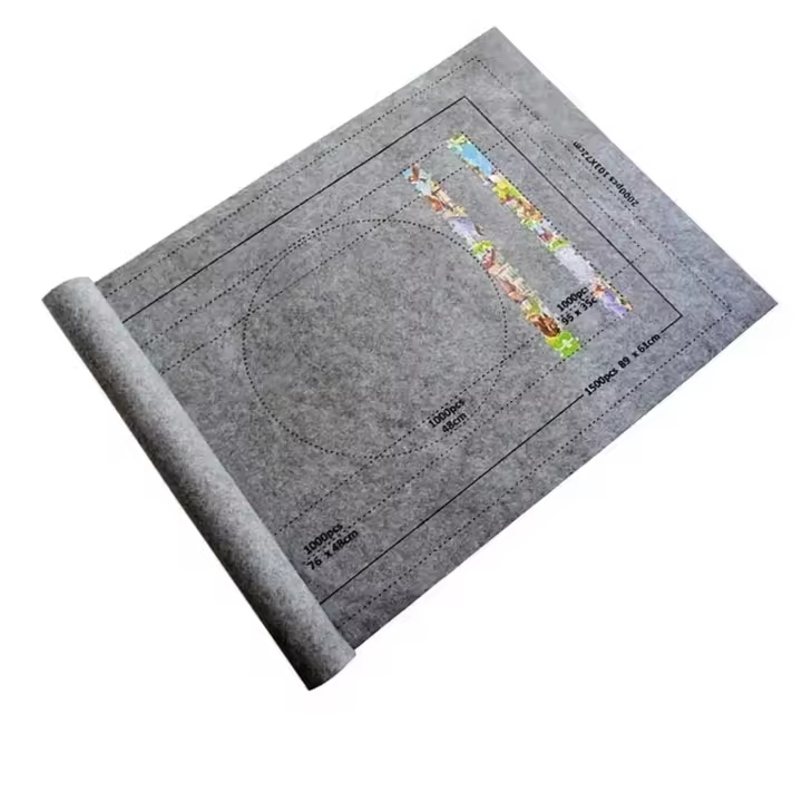Protector De Rompecabezas Matriz Plegable Para 1500-3000 Piezas Alfombra De Rompecabezas Almacenamiento Defeltro Alfombra De Rompecabezas Antideslizante Para Adultos Lavado a Mano - 1