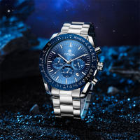 Reloj De Cuarzo Retro Clásico Para Hombres Odeda Design 2024 45mm 30m Impermeable Deportivo Y De Negocios Con Cierre De Plegar Y Seguridad - details 5