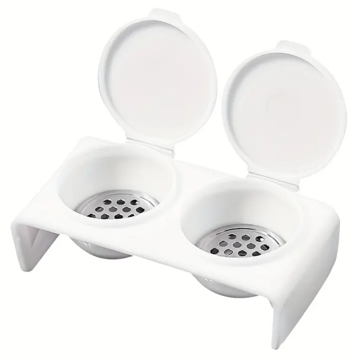 Taza De Limpieza Para Uñas Con Doble Agujero Y Diseño De Cubierta Para Prevenir La Volatilización De Líquidos Herramienta De Manicura De Plástico - 1