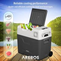 AREBOS Caja refrigerada 47 L con ruedas coche nevera APP congelador caja camping - details 6