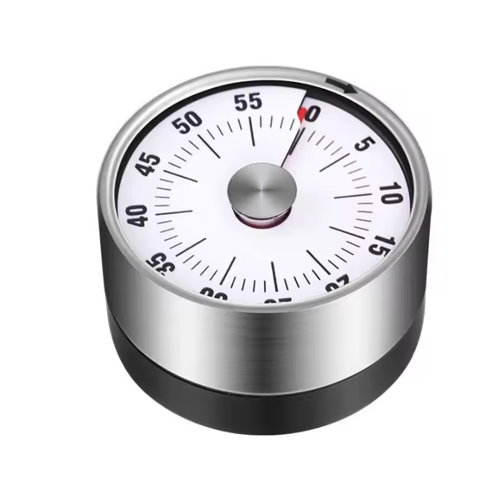 Timer Visual Mécanico 1pc Para Cocina Clase De Enseñanza Hornear Reunións Cocinar Trabajo Horloge De Metal Eco-amigable - 1