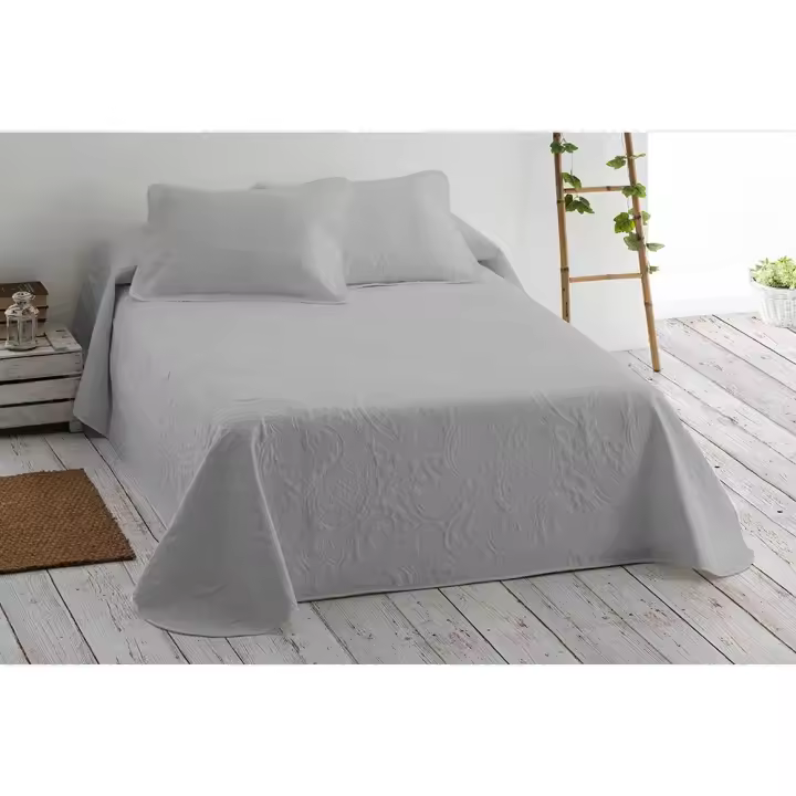 HIPERMANTA. COLCHA bouti + CUADRANTE modelo TIBET. Para CAMA 90 cm (Tamaño 180x265 cm + 1 cuadrante de 50x70 cm). Para PRIMAVERA-VERANO. - 1