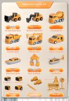 Juguetes Magnéticos Para Niños Bloques De Construcción Juguetes Educativos De Vehículos De Construcción Y Robótica Regalo De Cumpleaños - details 7