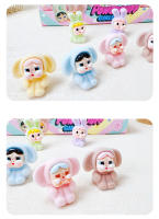 Muñeca Labubu Llorona Pequeña Y Bonita En Caja Sorpresa Creativa De Tres Dimensiones Para Coche Blind Box De Película Y Anime - details 2