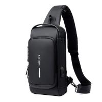 Bolsa De Pecho Para Hombre Con Cerradura De Contraseña Antirrobo Para Motociclista Deporte Al Aire Libre Correr Viaje Cruzbody - details 15